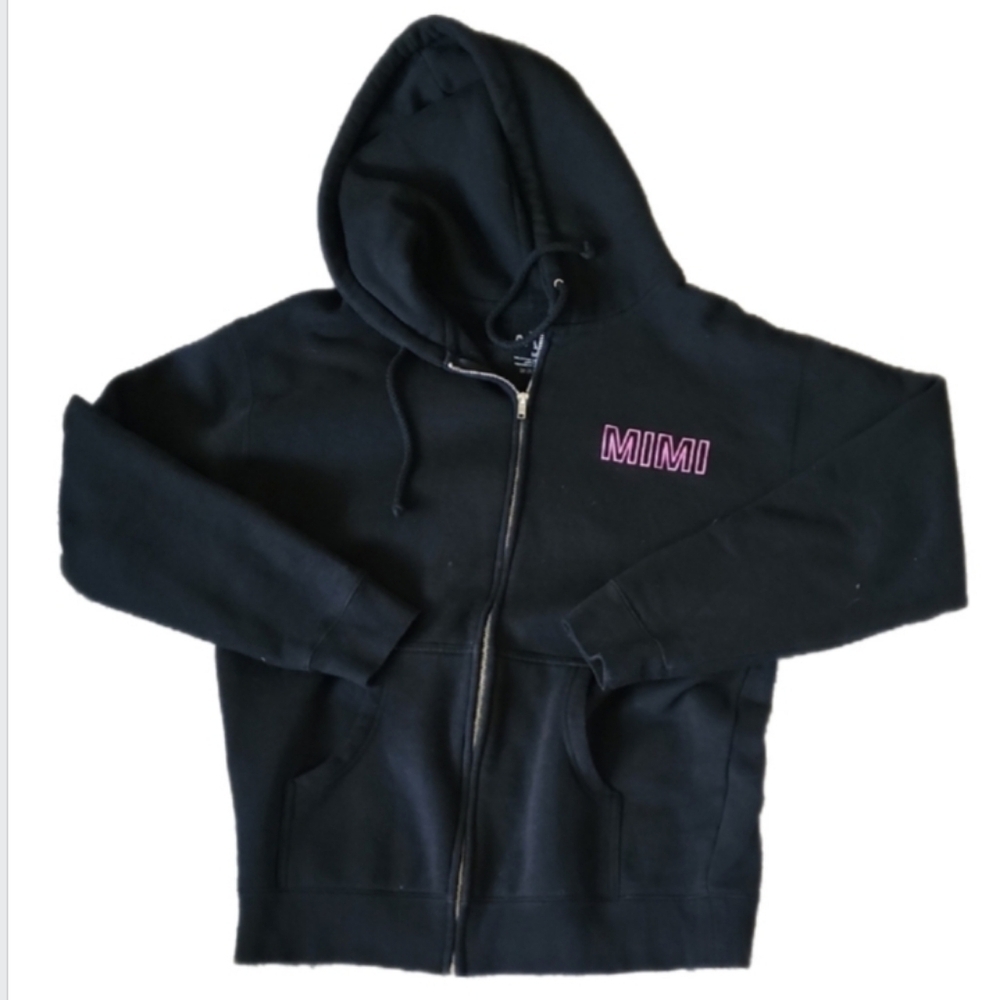 Mariah Carey Las Vegas Residency Zip Up Sweater with Pink Detail
